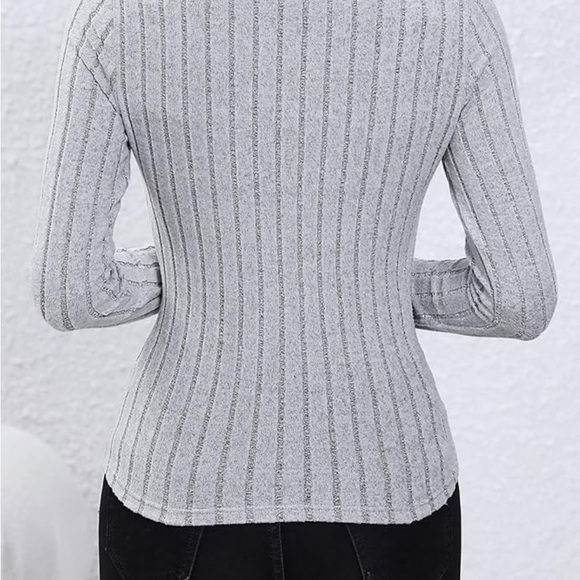 Mock Neck Ribbed Knit Sweater *NEW* - Picture 5 of 11